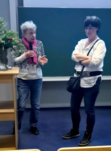 Elke unkd Daniela vom BRCA-Netzwer