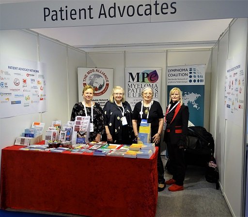 Patientenvertreter am Infostand