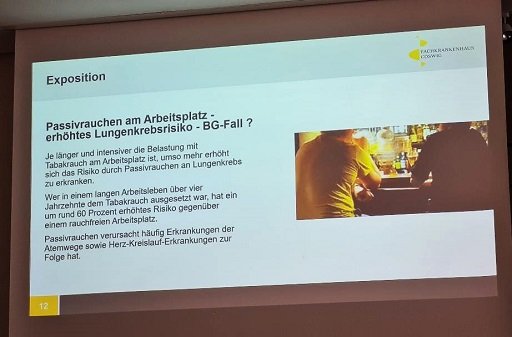 Passivrauchen am Arbeitsplatz