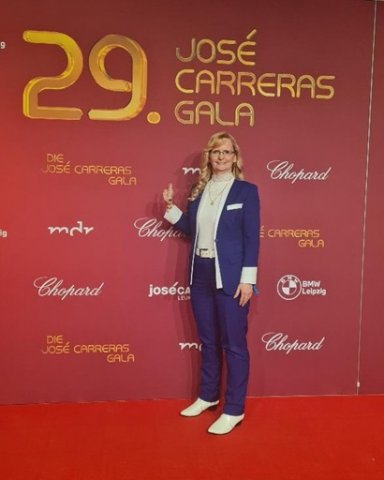 Simone bei der Gala