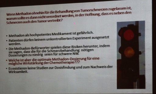 Methadon, dass neben den Schmerzen auch den Tumor vertreibt?